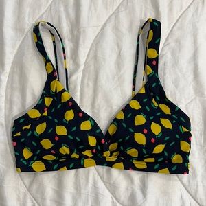 Boden bikini top, lemon print